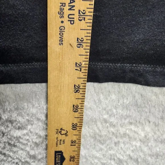 Men's M Nike The Nike Tee Black L/S T-Shirt Yellow Swoosh Blue Camo Back Graphi - Picture 9 of 12